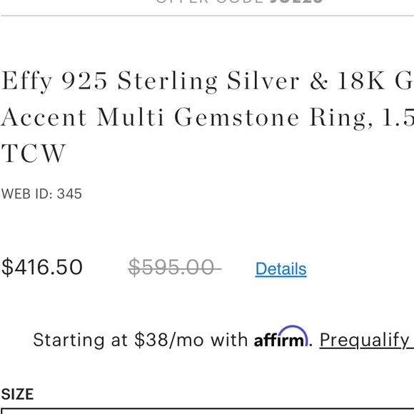 Effy Gemstone Ring - Picture 11 of 15